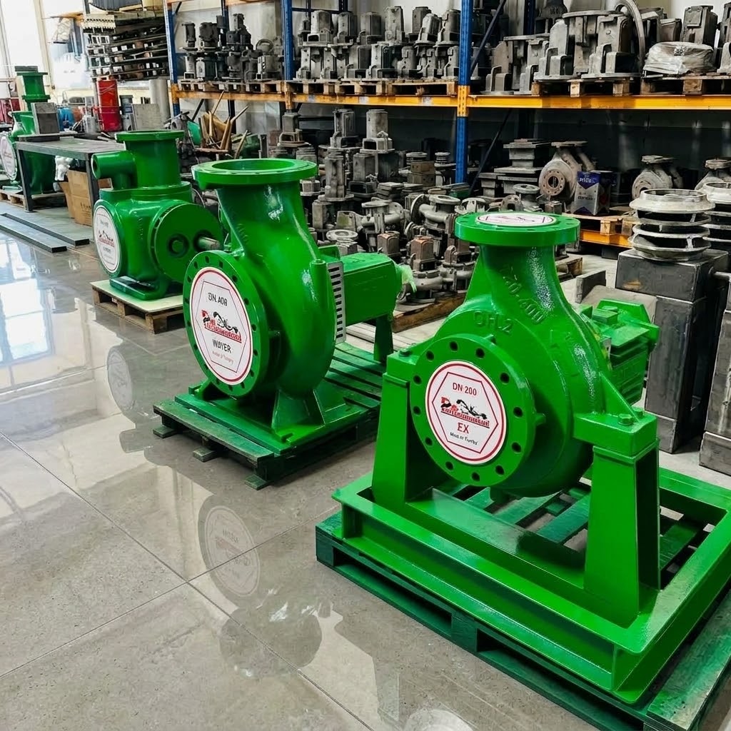 PETROPOMPSAD industrial pumps at the manufacturing facility